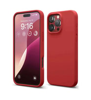 Newface Apple iPhone 16 Pro Max Kılıf Nano içi Kadife Silikon - Kırmızı