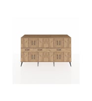 Kronos Konsol 5 Raflı 3 Çekmeceli 8 Kapaklı 176x59x99 Çam-Çam