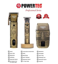 Profesyonel Erkek Bakım Seti, Powertec TR-8500/Powertec TR-1818/Powertec TR-950 Tıraş Makinesi