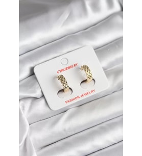 14K Gold Renk Kaplama CM Kadın Küpe - TJ-BKP11416