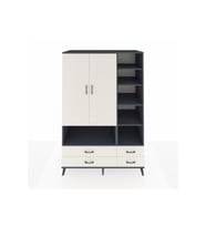Kronos Dolap 10 Raflı 4 Çekmeceli 2 Kapaklı 132x59x195 Antrasit-Aytaşı/Aytaşı
