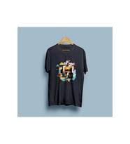 Oversize Geometrik Desenler Tasarım unisex T-shirt