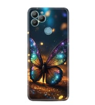 GM22 Pro Kılıf HD Resim Baskılı Rengarenk Kelebek StKd -097