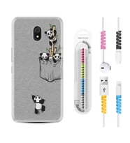 Xiaomi Redmi 8A 8 Pro 9C 9T 10C 11T Pro Kılıf Kablo Koruma Spiral Silikon Pandalar 1798