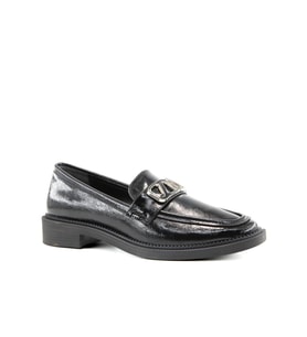 Miss Park Moda 386 k909 Loafer Siyah Rugan Kadın Günlük Ayakkabı