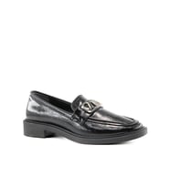 Miss Park Moda 386 k909 Loafer Siyah Rugan Kadın Günlük Ayakkabı