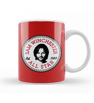 Sam Winchester Supernatural All Star Converse Logo Kupa Bardak Porselen