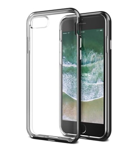 VRS Design iPhone 8/7 ile Uyumlu New Crystal Bumper Kılıf Metallic Black