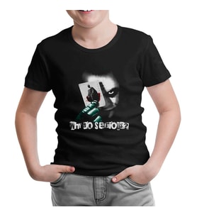 Joker - Cards Siyah Çocuk Tshirt