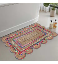 2'li Set Banyo Paspası, Yumuşak Banyo Halısı, Kaymaz Dot Tabanlı, Su Emici, Makinede Yıkanabilir - 40x60-50 x 80 cm