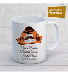 Kişiye Özel İsim Yazılabilir Canım Babam Babalar Günün Kutlu Olsun Kupa Bardak
