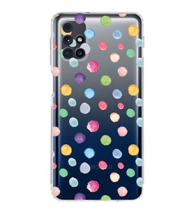 PrintiFy Samsung Galaxy M31s ile Uyumlu Water Color 6  Kamera Korumalı Şeffaf  Kılıf