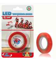 Led Şeridini Yapıştırma Bandı Şeffaf 10mm x 6mt 