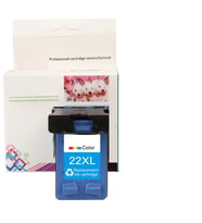 HP 22XL-C9352CE (3940-4355-5610-D1530-D2360-D2460-F2180-F380-F4180-PSC 1410) Muadil Renkli Kartuş