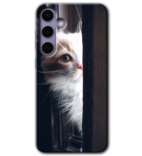 Galaxy S24 Plus Kılıf HD Desen Baskılı Kılıf - Kedi Bakışı