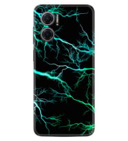 Xiaomi Redmi Note 11E Kılıf Silikon Desen Özel Seri Green Thunder 1693