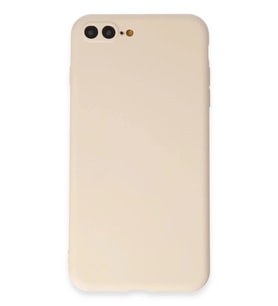 Durukar® iPhone 7 Plus Kılıf First Silikon - Krem