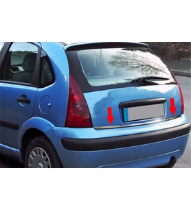 Citroen C3 Formlu Krom Bagaj Alt Çıta 2002-2009 Arası