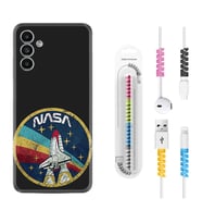 Samsung A23 A31 A32 A50 A51 A52 A53 A70 Kılıf Kablo Koruma Spiral Silikon Nasa 1326