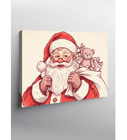 Kanvas Tablo Noel Baba Hediyesi