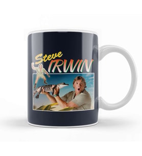 Steve Irwin Montage Kupa Bardak Porselen