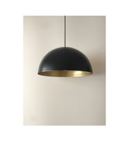 MYLİGHTS  40 CM SİYAH  İÇİ ALTIN METAL SARKIT AVİZE