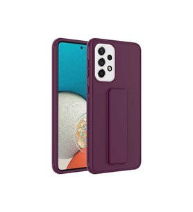 Samsung Galaxy A32 4G Uyumlu Kılıf Zore Qstand Kapak (Mürdüm)