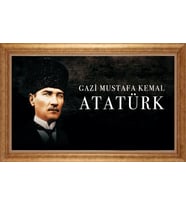 EV İŞYERİ OFİS İÇİN ALTIN ÇERÇEVELİ PASPARTULU TABLO VB297
