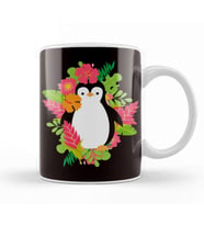 Penguin Hawaii Vacation Aloha Hibiscus Ocean Summer Island Kupa Bardak Porselen