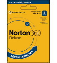 Norton 360 Deluxe 5 Cihaz / 1 Yıl Dijital Lisans + 50 GB Bulut Yedek