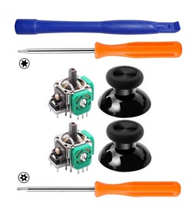 Xbox One Analog Motor Topuz 2+2 T6 T8 Tornavida Ayırıcı Tamir Set XBOX One Kol Yedek Parça (Turuncu)