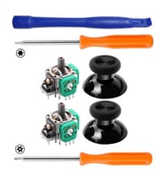 Xbox One Analog Motor Topuz 2+2 T6 T8 Tornavida Ayırıcı Tamir Set XBOX One Kol Yedek Parça (Turuncu)
