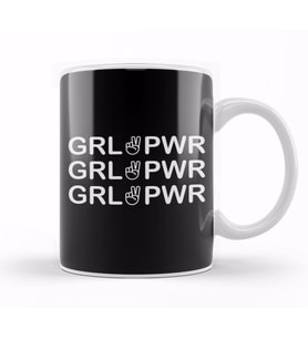 Girl Power Girl Pwr Kupa Bardak Porselen