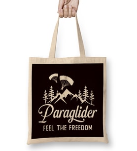 Paraglider Freedom Paragliding Skydiving Parachute Flying Bez Çanta Uzun Saplı