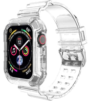 Apple Watch Series 8 41mm için Kordon Transparent Clear Band Şeffaf