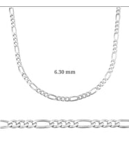 FİGARO ZİNCİR 6.30 mm 925 AYAR GÜMÜŞ KOLYE