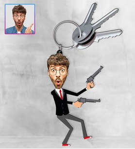 Kişiye Özel Karikatür Tasarım Anahtarlık 97318