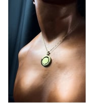 Dönen Charmlı Paperclip(Ataş) Çelik Zincir Kolye  Tropika Serisi (Altın)