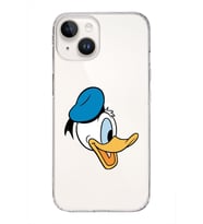 Apple iPhone 14 Plus Uyumlu Kapak  Donald Duck Tasarımlı Şeffaf Silikon Kılıf