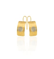 Kadir Jewellery 22 Ayar Altın Kaplama Kadın Minimal Küpe -El İşçiliği Ve Hipoalerjenik Küpe