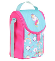 Kaukko Kids Isı Yalıtımlı Kız Çocuk Turkuaz Pembe Unicorn Büyük Beslenme Çantası (Çok Renkli)