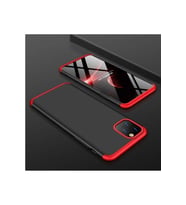 Apple iPhone 11 Pro Uyumlu Kılıf Zore Ays Kapak (Siyah-Kırmızı)