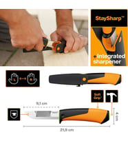 Fiskars 156018-1023619 Bileyicili Ağır İş Bıçağı