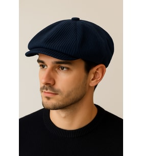 Kışlık Kadife Ingiliz Kasket Peaky Blinders Model Erkek Kasket Dökümlü Kadife Kasket