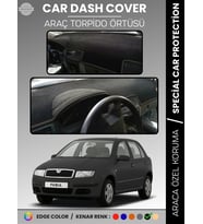SKODA FABİA (1999-2006) Torpido Örtüsü Ön Göğüs Halı Torpido Koruma Birebir Uyum Kaymaz UV Koruma