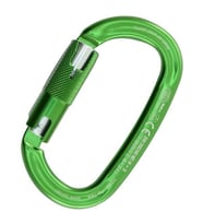 Kong Ovalone Alu RISE Lock 26KN Otomatik Triactlock 3 Kilitli Alüminyum Oval Karabina 712LE0GPGKK Green