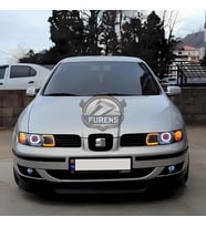 Seat Toledo 1999-2004 Uyumlu H lip Esnek Ön Lip 2 Parça Karlık Ön Ek Tampon Altı Dil
