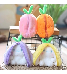 Meyve Kaplamalı Fermuarlı Cinnamaroll Peluş Anahtarlık