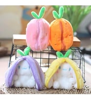 Meyve Kaplamalı Fermuarlı Cinnamaroll Peluş Anahtarlık