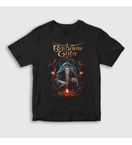 Presmono Unisex Çocuk Siyah Cover Oyun Baldur's Gate T-Shirt 496629tt